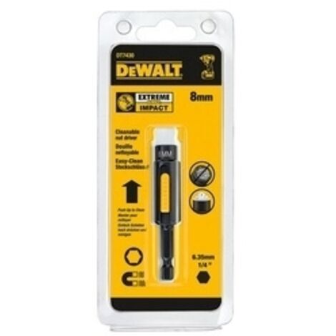 Dewalt – Porte-embouts nettoyables 8, 10, 13mm – Conception hexagonale pour visseuses à percussion – Nettoyage rapide des résidus métalliques