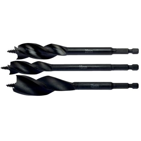 Dewalt – Coffret de 6 mèches à bois – 3 pointes eXtreme pour bois dur – Ø 13 à 32 mm – Évacuation rapide des débris – Emmanchement hexagonal (1/8)