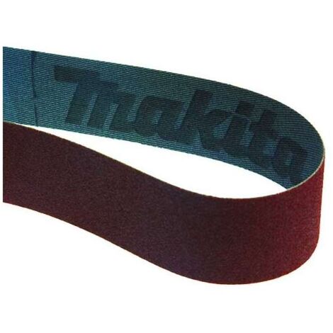 Makita – Lot de 5 bandes abrasives 30 x 533 mm – Grain 120 pour bois et métal – Performance optimale pour ponceuses à bande