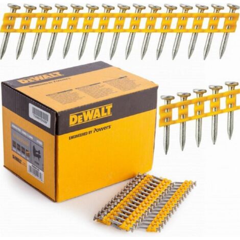 Dewalt – Clous galvanisés 15 x Ø2.6mm pour béton – Lot de 1005 pièces – Fixation plaques de plâtre et treillis