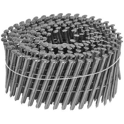 5400 Pointes en rouleau 60 x 2,5 mm 16° NORFIX NFX11287 plat inox A4 annelées
