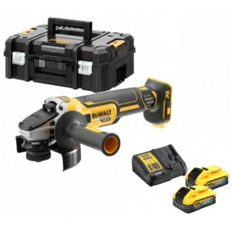 Meuleuse DEWALT Ø125mm 18V - 2 batteries 5Ah POWERSTACK - DCG405H2T-QW