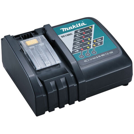 Makita – Chargeur rapide pour électroportatif 9,6 à 18V – Compatible Li-Ion et Ni-Mh – Charge rapide – 0,75 kg – Design compact - DC18RC