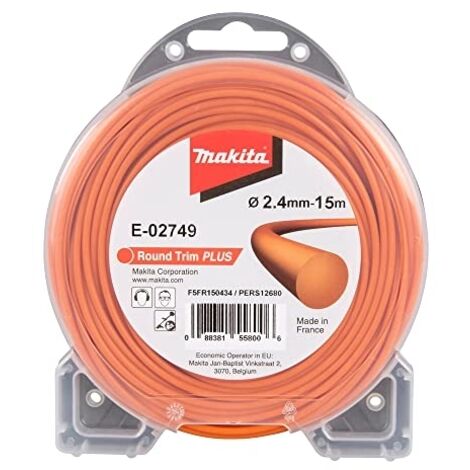 Fil de coupe Orange 2,4mm x 15m rond MAKITA E-02749 (1/5)