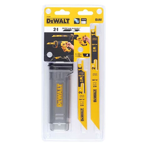 Coffret de 8 lames de scie sabre sécable bi-métal DEWALT DT2446-QZ avec boite de rangement