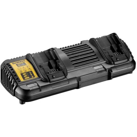 Dewalt – Chargeur double 10,8 à 18 V XR pour batteries lithium-ion – Courant de charge 4 A – Compatible FlexVolt jusqu'à 54 V – Montage mural