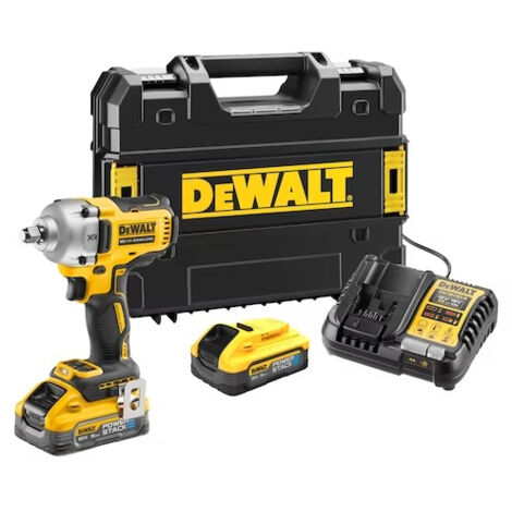 Dewalt – Clé à chocs 1/2” 18V Brushless 812 Nm – 2 batteries POWERSTACK 5Ah – Moteur Brushless – DCF891H2TQW (1/10)