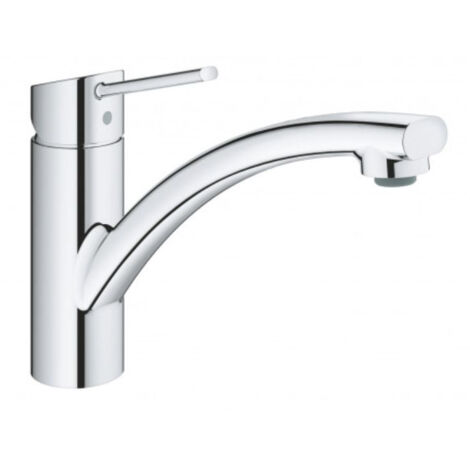 Mitigeur de lavabo bec bas – Cartouche céramique 35mm – Limiteur de température – Installation rapide GROHE FastFixation – Chrome (1/10)