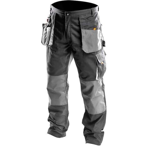 Pantalon de travail haute visibilité – Renforts aux points d'abrasion – Coutures à triple point – Compatible avec genouillères – Taille S – NEO