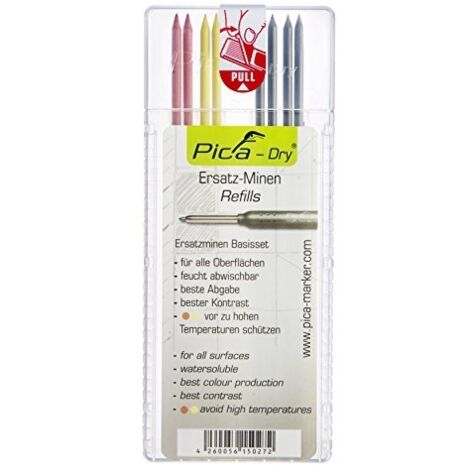 PICA DRY PACK DE 8 MINES (AVEC BLISTER) MULTICOLORE