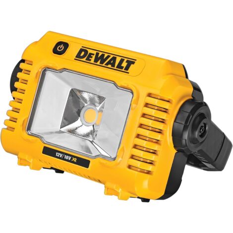 Dewalt – Projecteur portatif 2000 lumens – Alimentation sans fil XR 12V/18V/54V – Norme IP54 pour chantiers – DCL077XJ