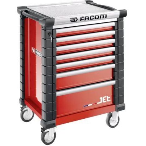 Facom – Servante d'atelier roulante 7 tiroirs – Dimensions 814 x 1005 x 575mm – Charge maximale 300kg – Pour professionnels et ateliers
