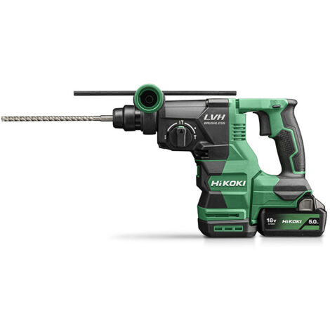 Hikoki – Perforateur burineur sans fil 18V – Moteur Brushless – Force de percussion 3,2 J – Capacité de perçage béton 26 mm - DH1826DAWPZ
