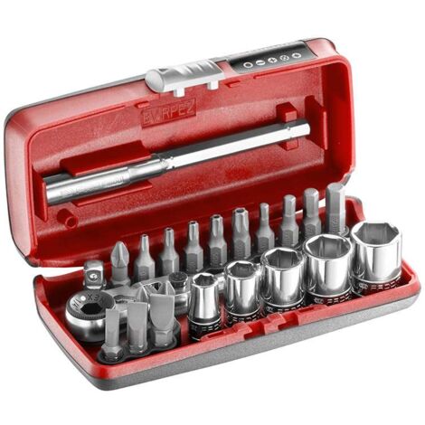 Coffret de serrage et vissage FACOM R1PICOPB 1/4'' + Clé à cliquet