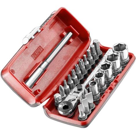 Coffret de serrage et vissage FACOM R1PICOPB 1/4'' + Clé à cliquet