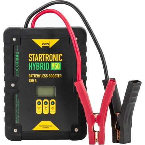 GYS – Booster à supercondensateurs 950A 12V – Démarrage rapide pour véhicules essence/diesel – Technologie Batteryless – Afficheur numérique (1/5)
