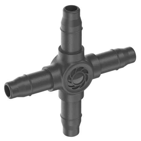 Gardena – Dérivation en croix 4,6 mm 1321420 – Raccord rapide – Système de connexion Easy & Flexible – Boîte de 10 pièces (1/4)