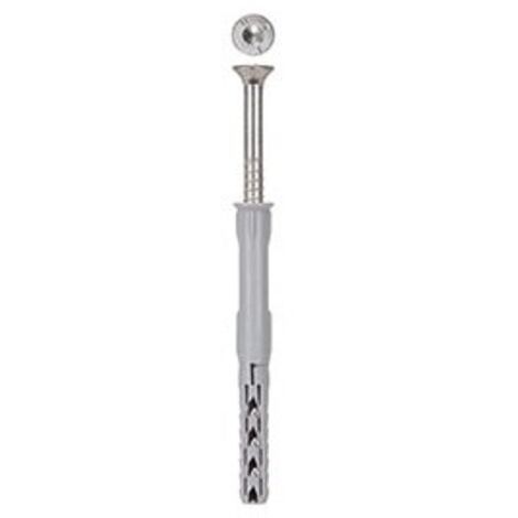 Boite de 50 chevilles rallongées SXR 10x160 T FISCHER 46267 (avec vis tête fraisée en acier électrozingué) (1/10)
