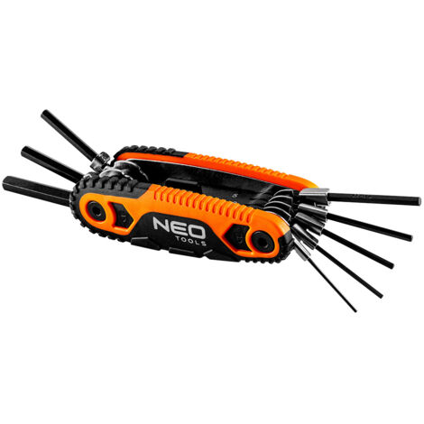 Jeu de 8 clés mâles 6 pans sur monture NEO TOOLS 09-571 (1/4)