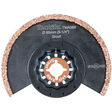 Makita – Lame d'outil multifonction segmentée carbure pour coupes fines – Pour béton armé et maçonnerie – B65028