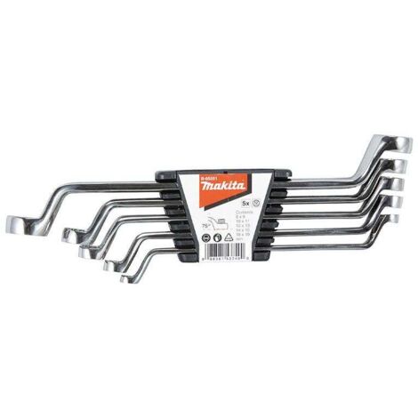 Jeu de 5 clés polygonales contre-coudées MAKITA B-65551
