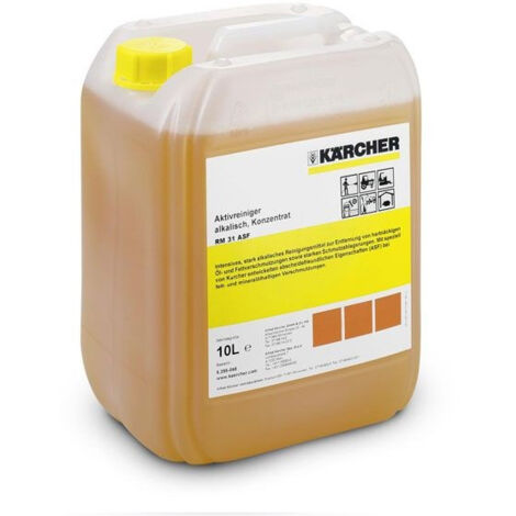 Kärcher – Dégraissant surpuissant 10 L – Alcalin pour nettoyage haute pression – Élimine huile, graisse, goudron – Détergent sans phosphates