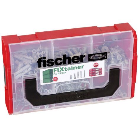 Boîte modulable FIXtainer tous matériaux FISCHER 534092 avec 240 chevilles UX, SX et GK avec vis (1/4)