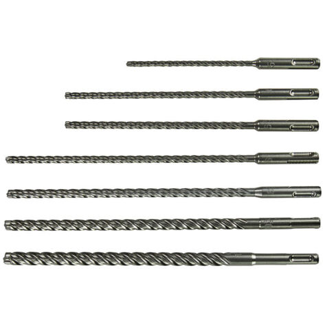 Coffret de 7 forets NEMESIS II MAKITA E-14906 à emmanchement SDS-Plus (longs) (1/2)