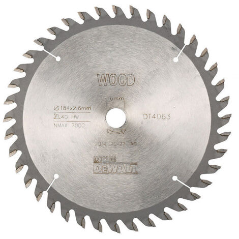 Lame de scie circulaire portative DEWALT Extreme Workshop 184x16mm