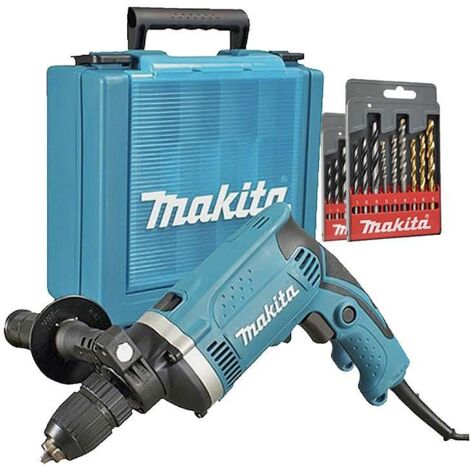 Makita – Perceuse à percussion 710 W HP1631KSP – Ø 13 mm pour acier – Capacité max 16 mm béton – Poignée multi-positions – Coffret inclus
