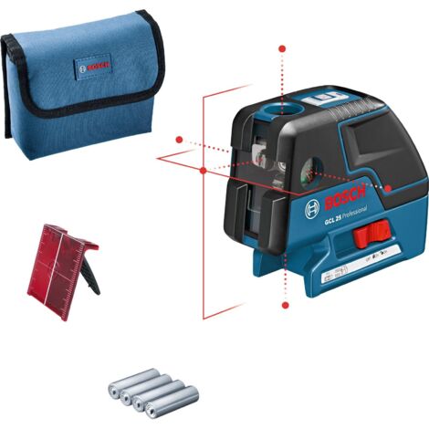 Bosch – Laser 5 points 2 lignes 30m – Classe 2 – Protection IP54 – Compact et robuste pour chantiers – Facile à utiliser (1/10)