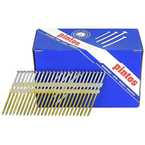 3000 Pointes en bande RH 75 x 2,8 mm 21° NORFIX NFX11067 galvanisée à chaud (zinc 50 µ) annelée
