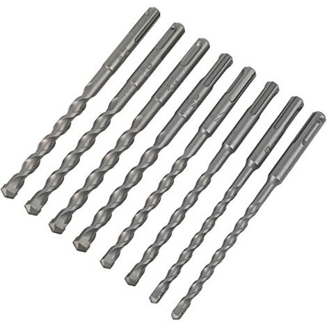 Dewalt – Foret béton SDS-Plus 6-8/10 mm – Lot de 8 unités – DT60300QZ – Longueur utile 92 mm – Pour béton, pierre et brique - QZ 6-8