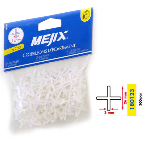 Croisillons d'écartement 3 mm MEJIX (1/2)