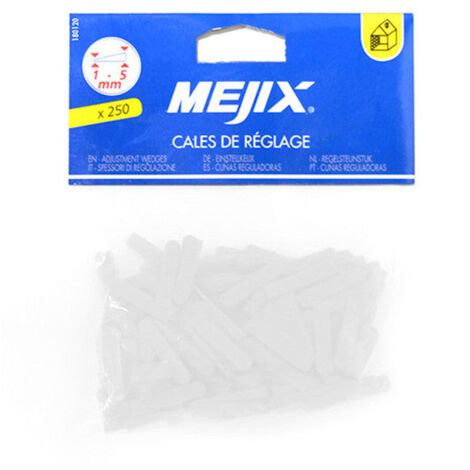 Cales de réglage MEJIX 180120 1 à 5 mm x 250 pcs