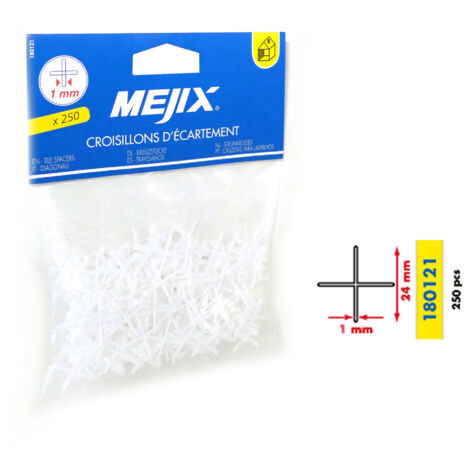 Croisillons d'écartement 1 mm MEJIX 180121 - 250 pièces (1/3)