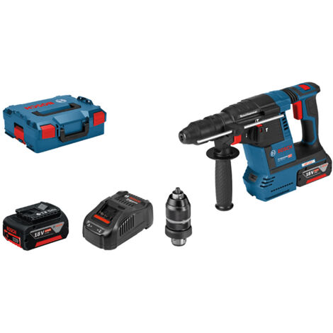 Perforateur sans-fil SDS-plus BOSCH 0611910007 - GBH 18V-26 F Professional (2x5Ah) + L-Boxx