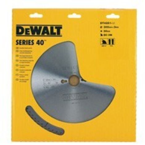 Lame carbure scie circulaire - Epaisseur : 3.0 - Diametre : 305 - Dents : 96 - Coupe : Bois, Alu - fine - DEWALT