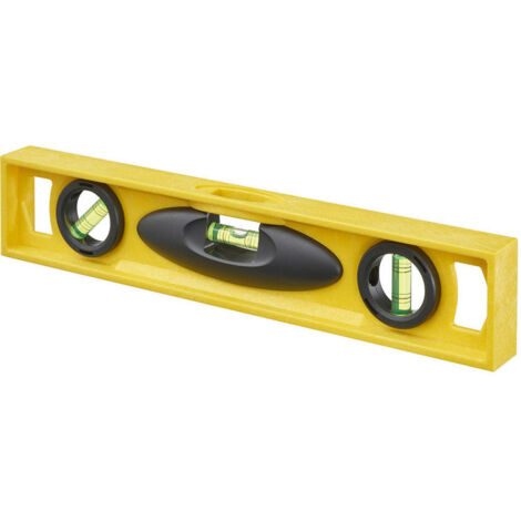 Stanley – Niveau à bulle I-Beam 30 cm – Précision 2,0 mm/m – Corps en ABS antichocs – Fenêtre supérieure pour lecture facile