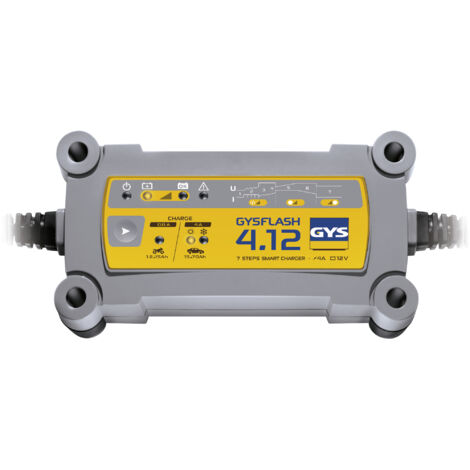 GYS – Chargeur de batterie moto 12V – Courbe de charge intelligente 7 étapes – Charge 2 fois plus rapide – 29422
