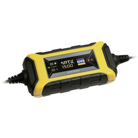 GYS – Chargeur automatique pour batteries 12V 3-40Ah – Courant de charge 1,5A – IP65 étanche – 29576