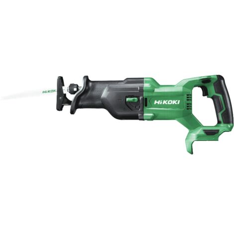 Hikoki – Scie sabre sans fil 18V – Moteur sans balais – Vitesse variable – Changement de lame rapide sans outil – Pour bois, métal et PVC