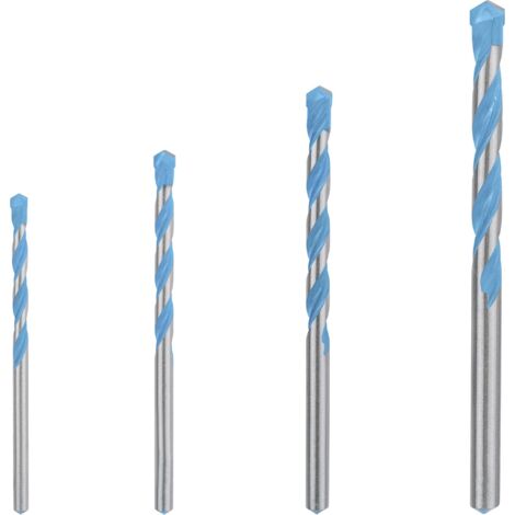 Bosch – Coffret de 4 forets multiconstruction 4 à 8 mm – Carbure pour béton, acier, bois – Précision de perçage 5x supérieure - CYL-9