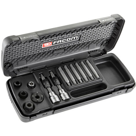 Facom – Coffret multi-outils pour poulies d'alternateur – 13 pièces – Embouts TORX et XZN – Douilles spéciales pour montage/démontage (1/5)