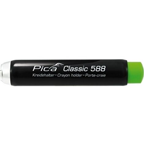 Porte-craies Pica Classic pour craies rondes/carrées 110 mm – Plastique ABS résistant – Mécanisme bouton-poussoir – 58810