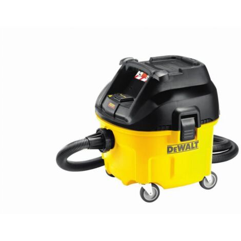Dewalt – Aspirateur professionnel eau et poussières 30L – Classe L – Moteur 1840W – Décolmatage automatique 15s – Flexible 4m pour chantiers humides