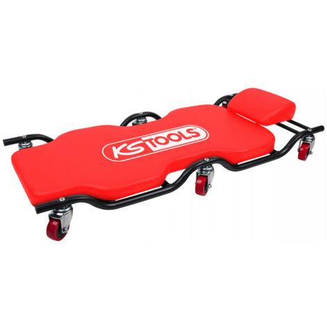 Ks Tools – Chariot de visite 180 kg – Roulettes pivotantes en caoutchouc – Dimensions 1160 x 540 x 120 mm – Pour utilisation prolongée