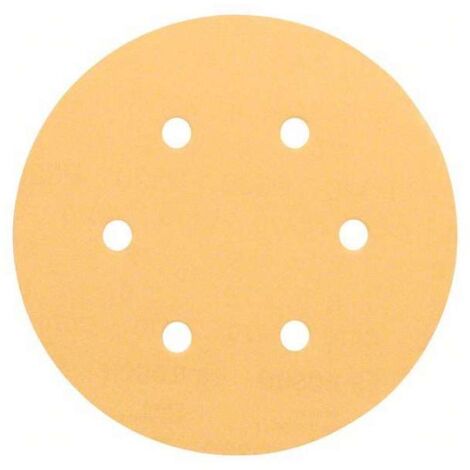 5 feuilles abrasives BOSCH Professional C470 Best for Wood and Paint pour ponceuses excentriques Ø 150mm - 6 troustailleGrain 180 (1/10)
