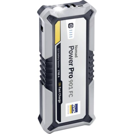GYS – Booster lithium 900A pour démarrage 12V – Alimentation USB – Lampe de secours – Compact 820g – 85879