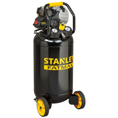 Stanley – Compresseur vertical lubrifié 50L 2HP 10 bars – Débit d'air 222L/min – Moteur 1 cylindre – Réservoir acier pour pro (1/5)